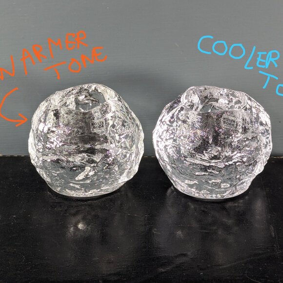 Kosta Boda Snowball Candleholder: Scandinavian Art Glass Votive holder *COOLER* - Picture 2 of 7